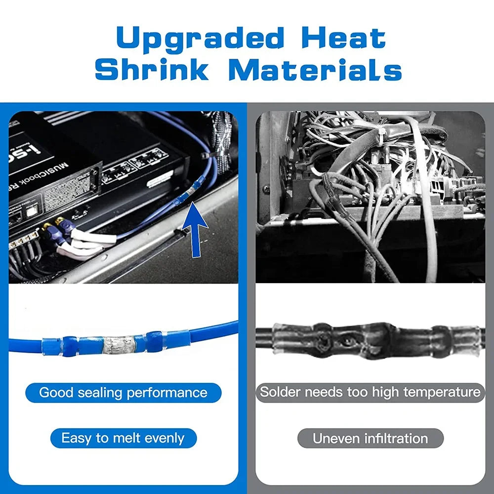 50/800PCS Wire Cable Splice Terminal Kit Waterproof Heat Shr