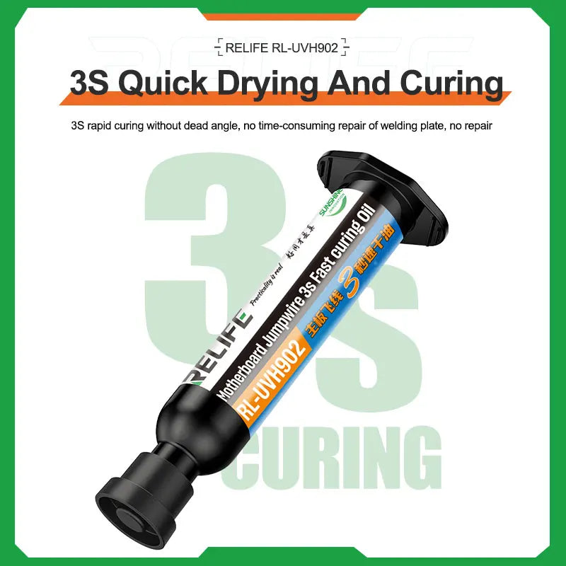2PCS RELIFE RL-UVH902 10ML UV 3S Quick-drying Solder Mask In