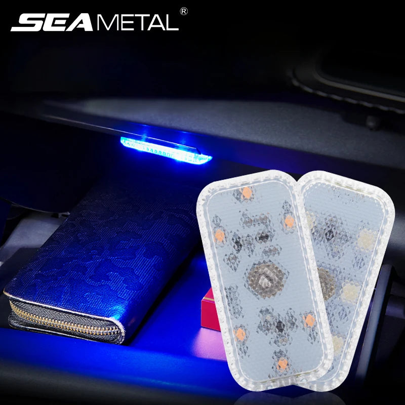SEAMETAL Touch Sensor LED Lamp 6 LED Ambient Light Car Inter