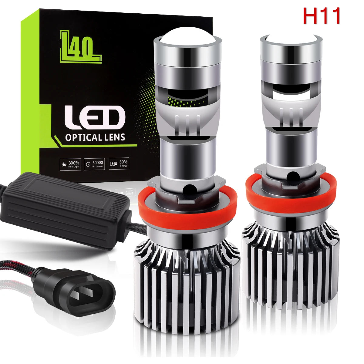 H7 LED Laser Lenses For Cars H10 9005 HB3 9006 HB4 H11 Mini Loupe H4 Laser Headlight Bulb LED Lens Projector 200W 12V Auto Lamps