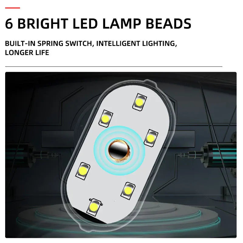 1/2/4Pcs Touch Sensor USB LED Interior Light LED Lamp Car Ce