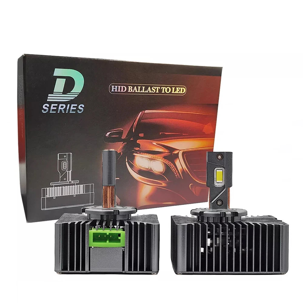 LED Headlight Bulbs High-Low for Chevy Silverado 1500 2016-2018 Replace HID D5R Plug and Play LEB Bulbs Car