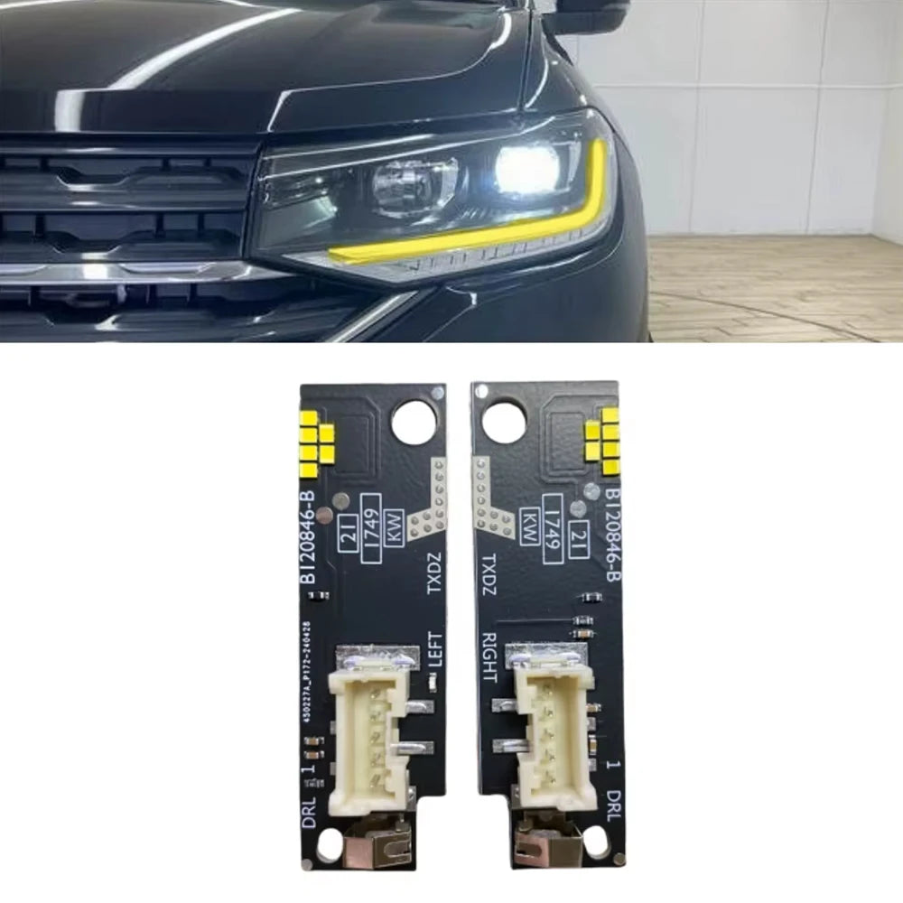 LED Headlight Daytime Running Light Blue Red Amber Lightsource for VW
