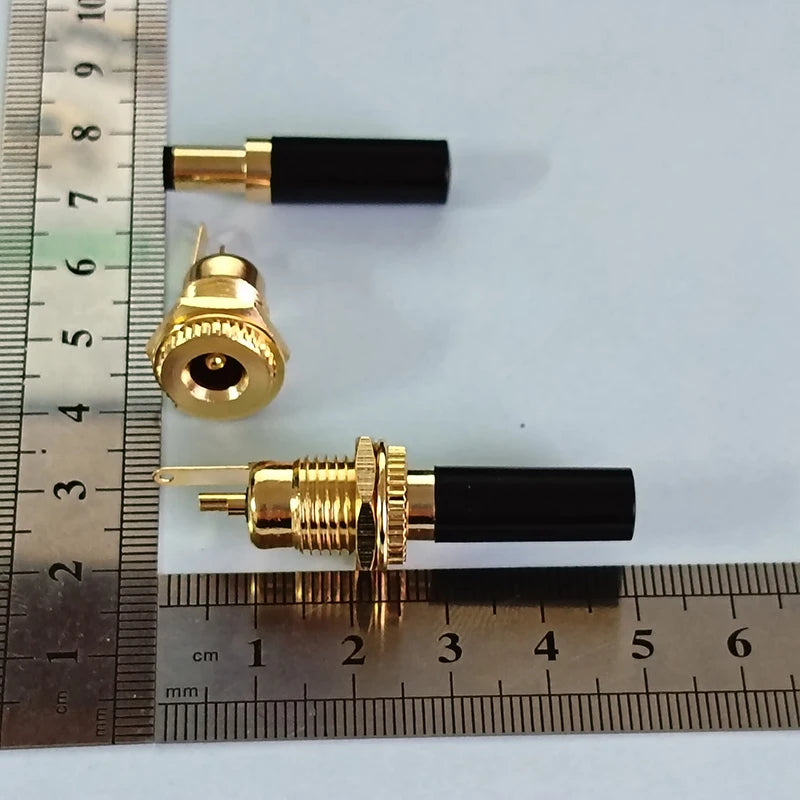 1/2PCS Gold Plated DC Power Socket Kit DC099 5.5 2.1mm 5.5 2