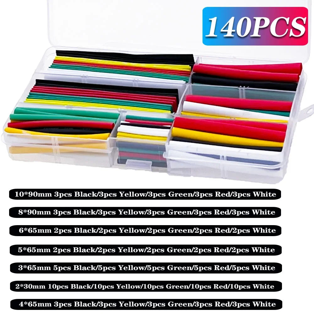127-1060 pcs 2 1 Heat Shrink Tube Shrinking Assorted Polyolefin Insulation Sleeving Wire Cable Sleeves Wrap