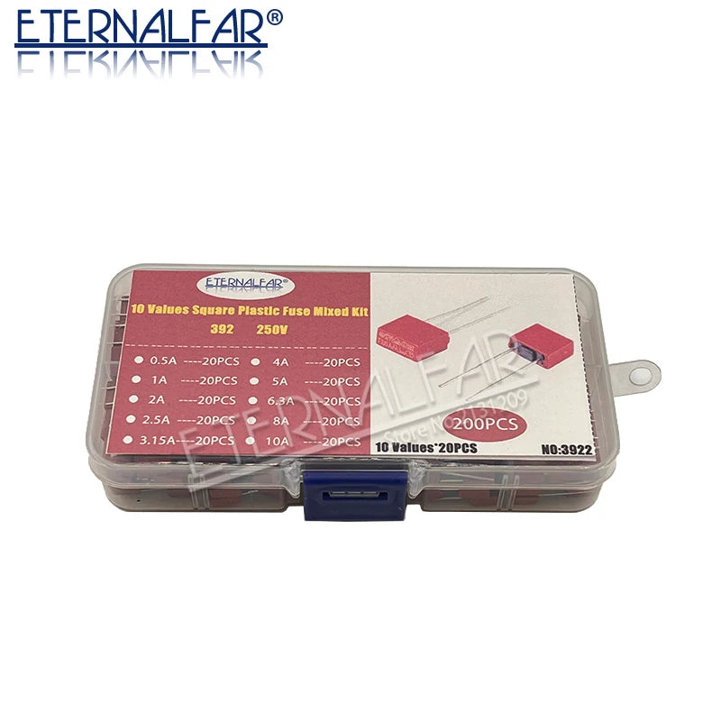 Square Fuse T50MA T500MA T1A T2.5A T3.15A T4A T5A T6.3A T8A 