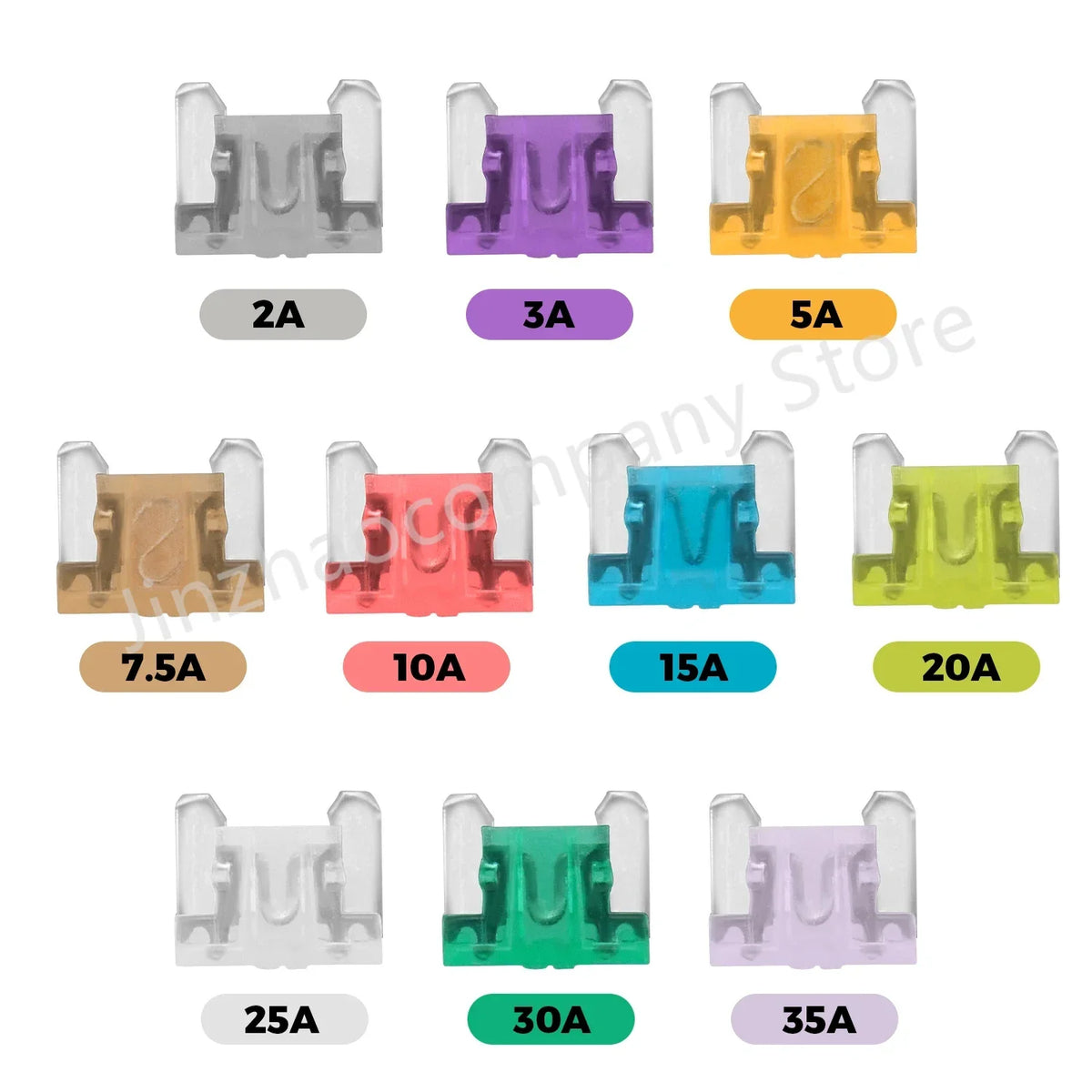 100/50pcs Car Truck Micro Blade Fuses 2A 3A 5A 7.5A 10A 15A 