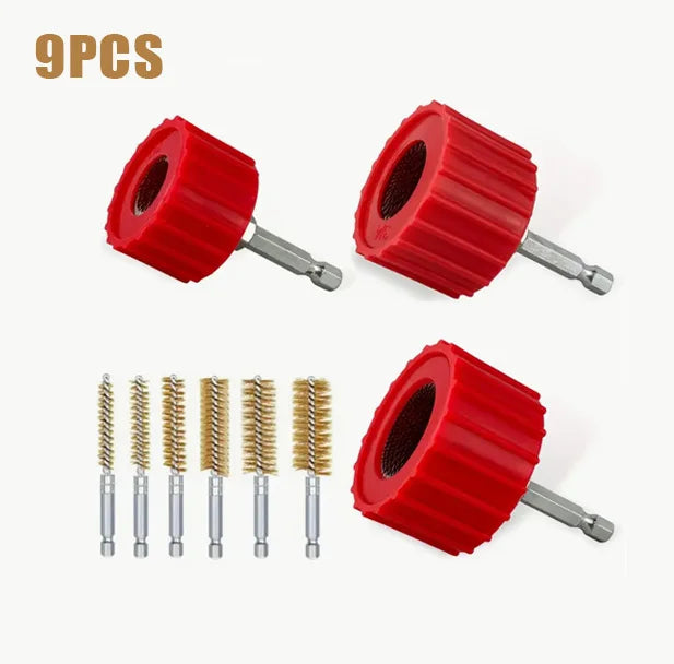1/2 3/4 1 Copper Pipe Cleaner Tube Cleaning Brush Tool Set Cleans Soldering Stainless Steel Wire Bristle Polishing Grinding