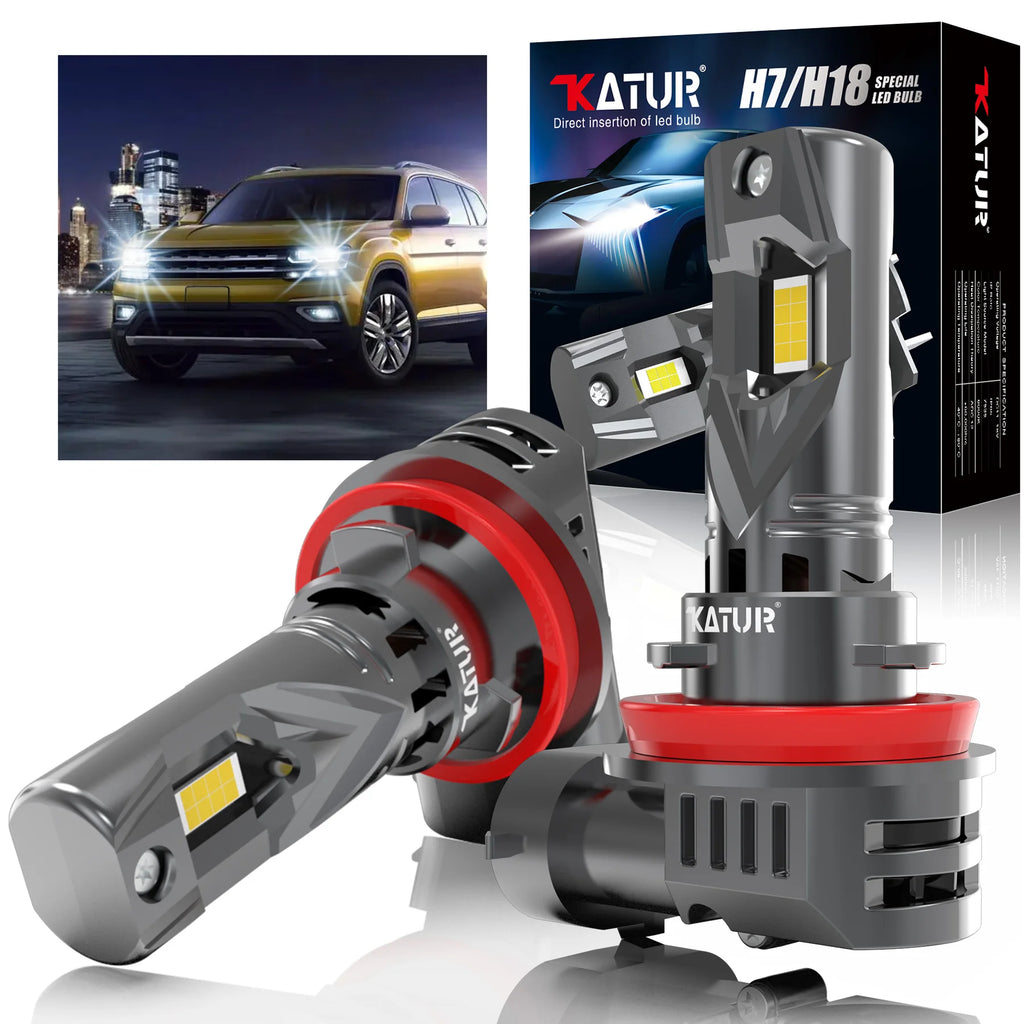 Katur 2x H8 H11 Led Car Light Headlight New 100W 20000LM LED