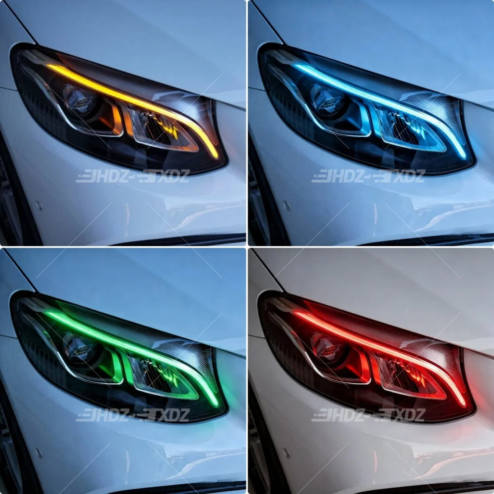 DRL LED Boards For Mercedes-Benz GLC W253 GLC250 GLC200 2016-2019 Headlight Daytime Running Light Module