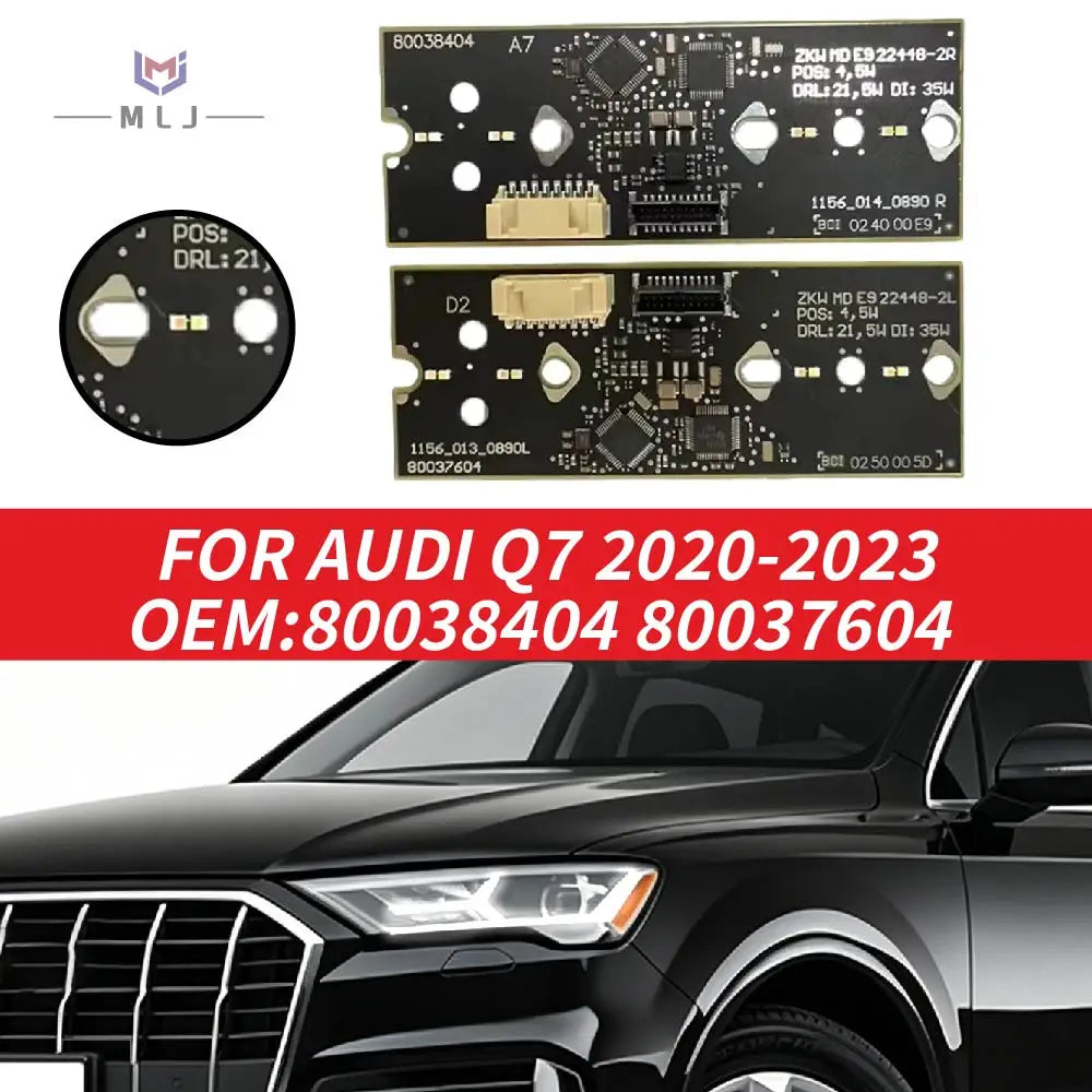 Angel Eye OE 80038404 80037604 LED DRL Module Chip For Audi Q7 2020-2023 Headlight Daytime Running Light