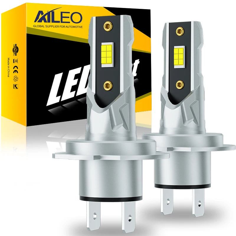 AILEO 2Pcs 18000Lm 80W H7 Led Lights High Quality CSP Headli
