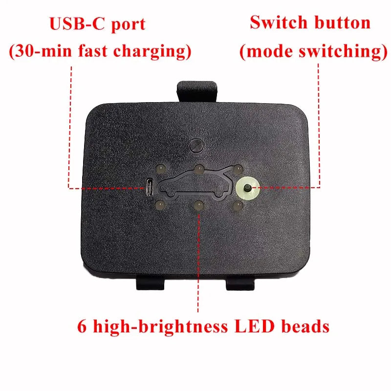 For BYD Seagull / Dolphin Mini / Dolphin Surf LED Trunk Tail