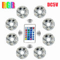 10 1PCS 5V RGB LED Lights Plate Linkage Control Colorful Sou