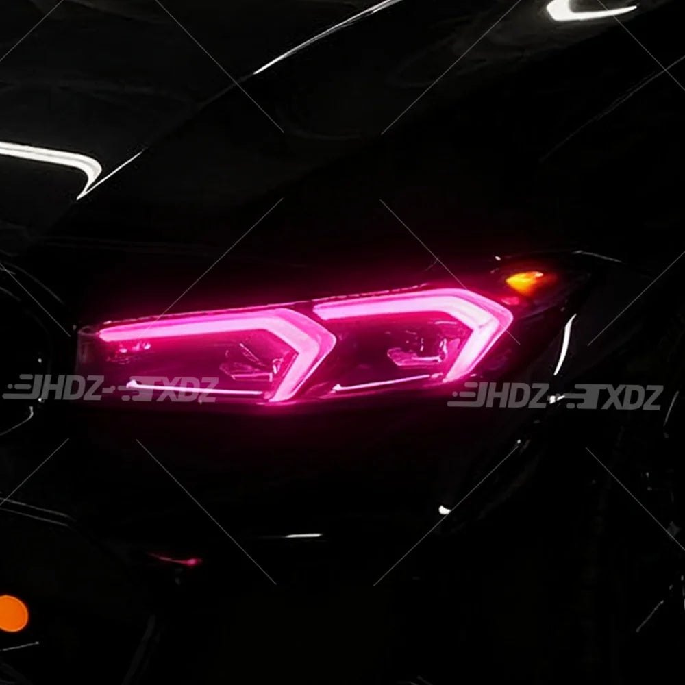 DRL LED Chips Yellow Amber Blue Light For BMW 3 Series G20 G21 G28 LCI 22-24 US LED Headlight Daytime Running