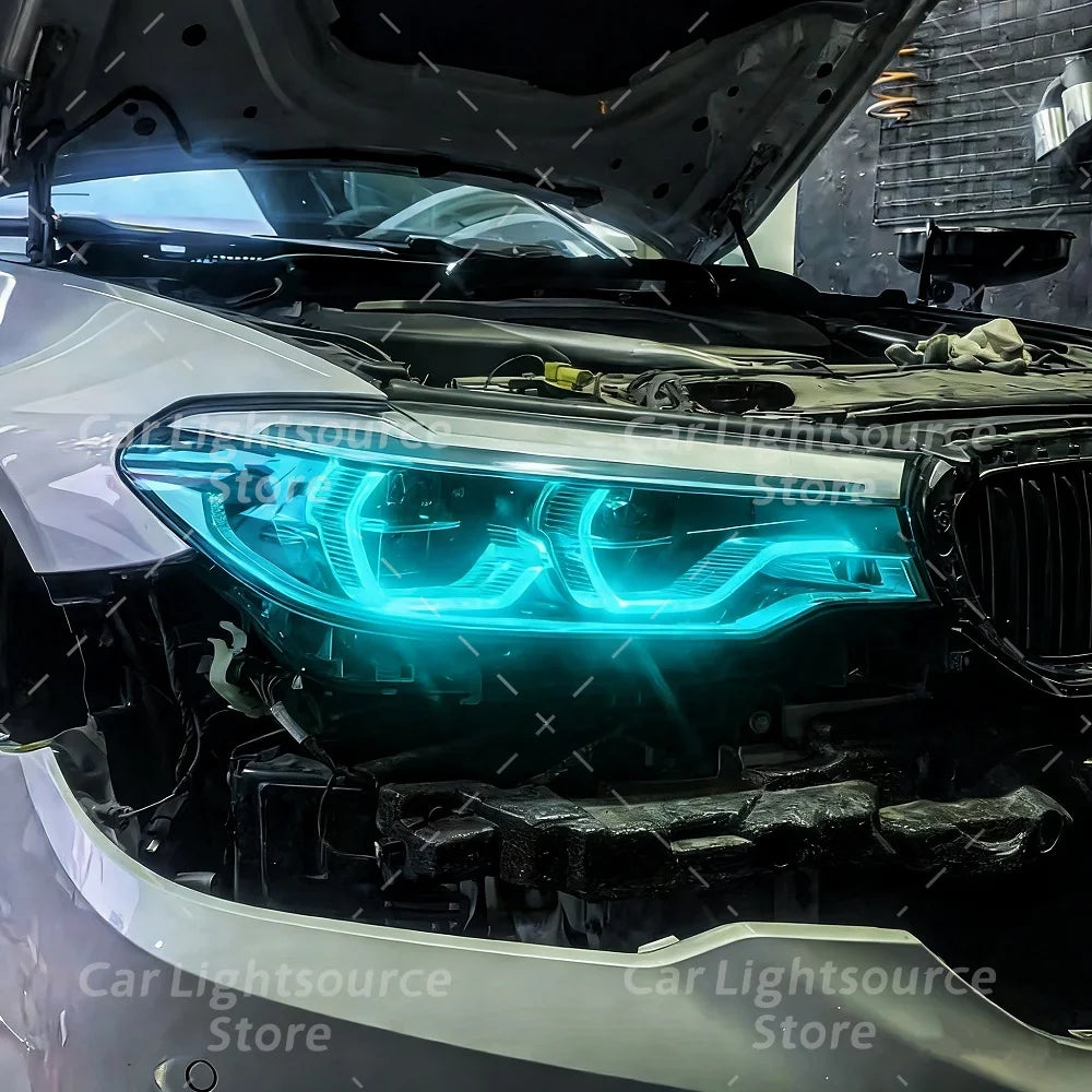 DRL LED Module Yellow Angel Eyes For BMW 5 Series G30 G31 17-20 Adaptive Headlight Daytime Running Lights