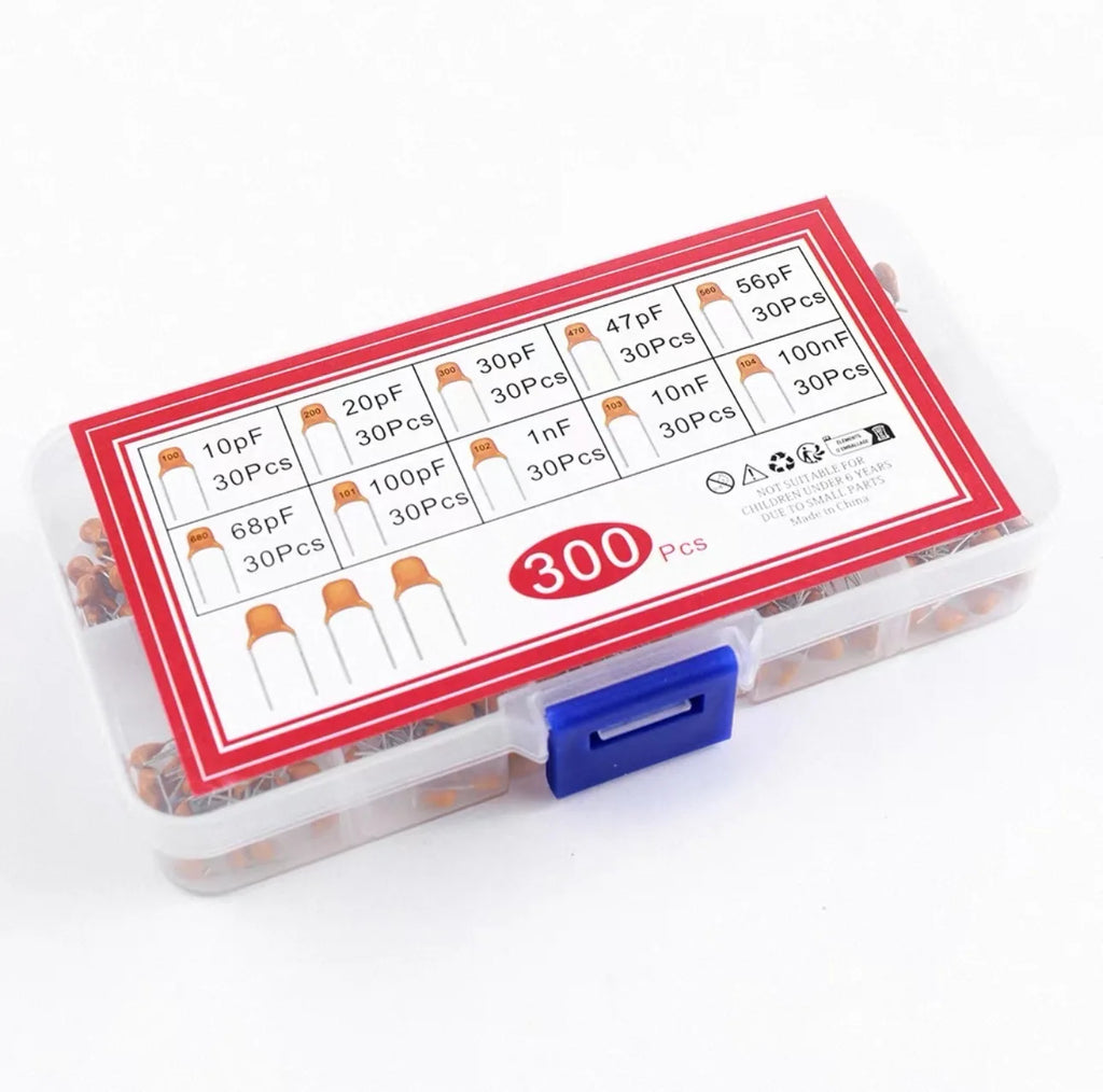 300pcs/480pcs Ceramic Capacitor Assortment Kit For Guitar Ca
