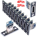 5/20Pcs USB Jack 3.1 Type-C 2Pin 4Pin Female Connector Jack 