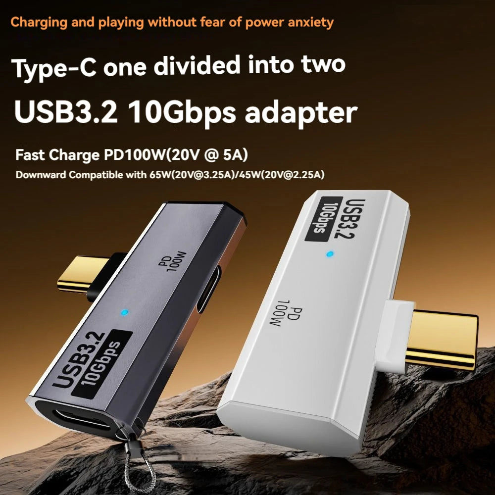 Type-C 10Gbps/Headphone Adapter with PD 100W Charging Port 2