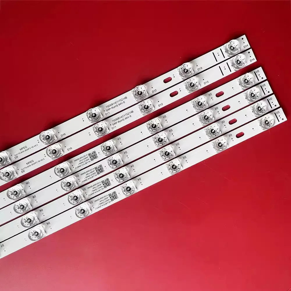 LED Backlight Strip for 75S435 75S431 75S434 75S433 75V6 75L8 75F8A 75V2 4C-LB7514-ZM07J GIC75LB28