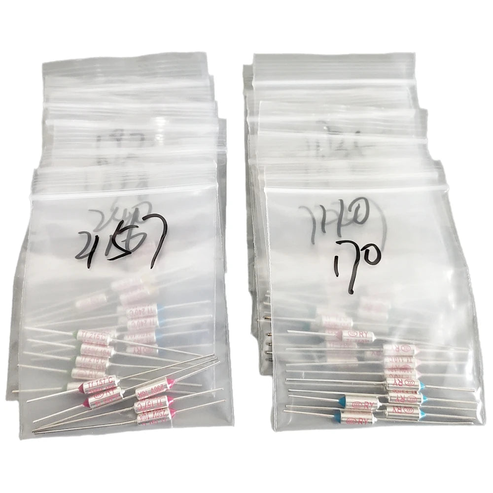 13 Values 65pcs Assortment Kit Thermal Fuse 10A 250V Thermal