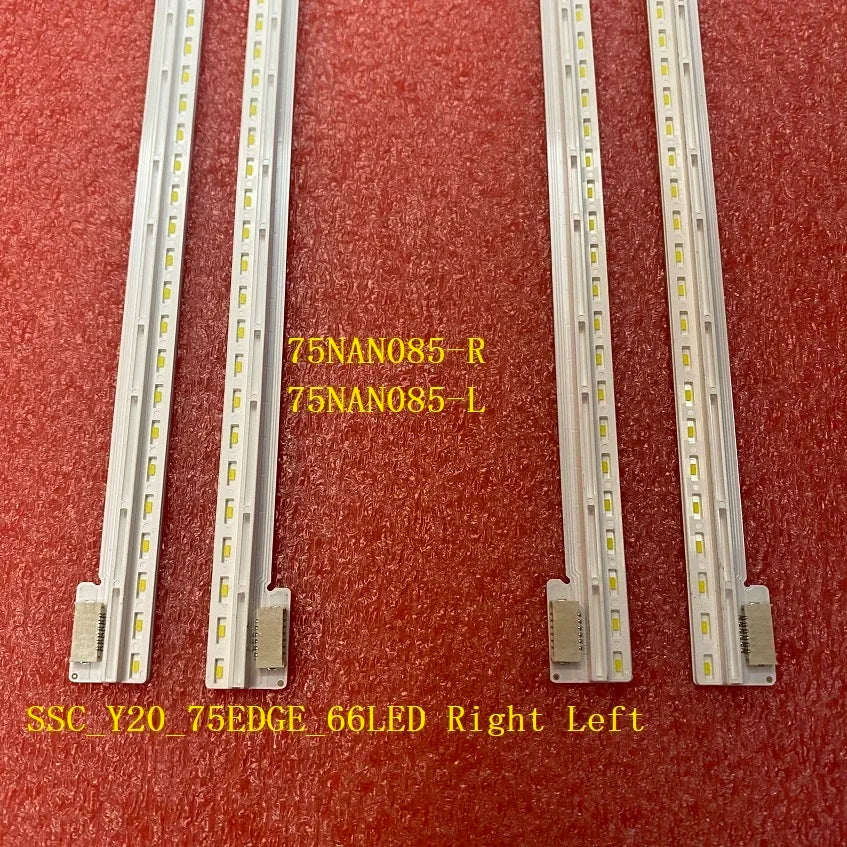 LED Backlight Strip for 4 PCS/set 66LED 410mm LED backlight strip for TV SSC_Y20_75EDGE_66LED Right Left