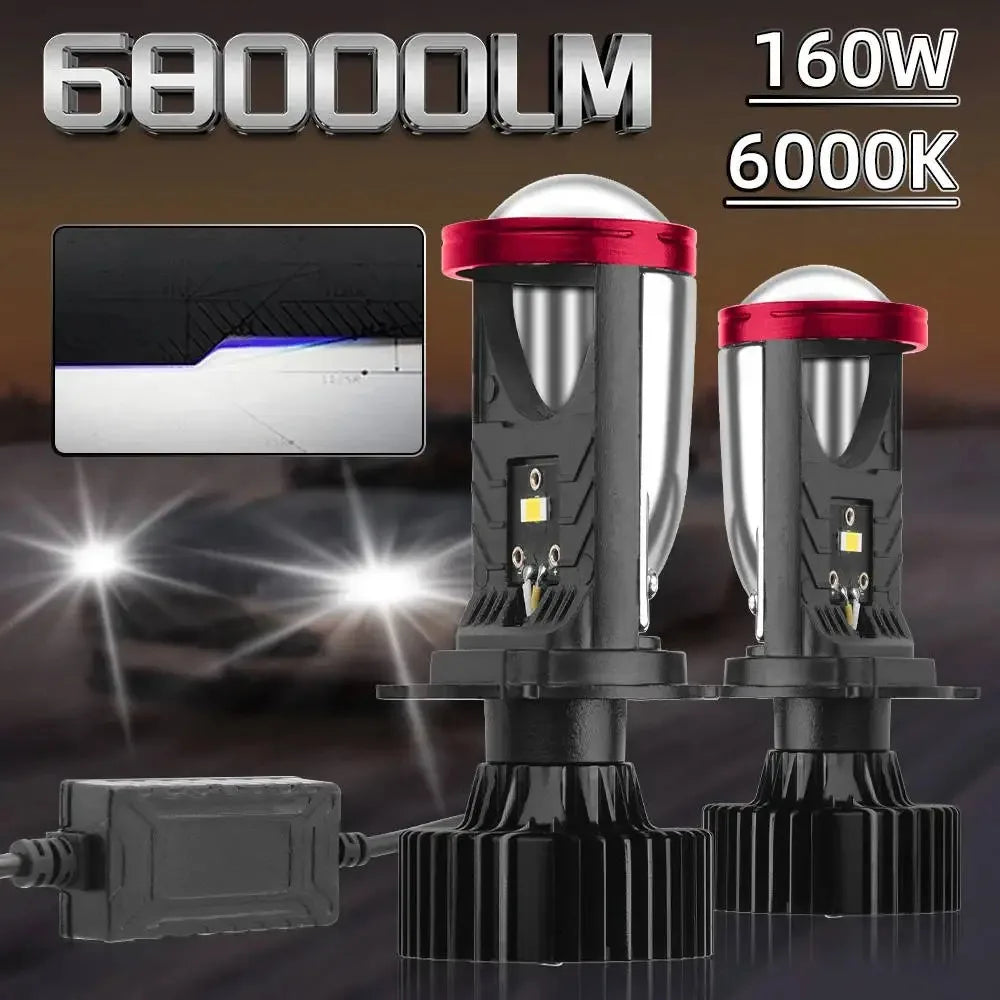 2pcs Canbus LED Car Headlight Bulb 40000 H4/9003/HB2 Project