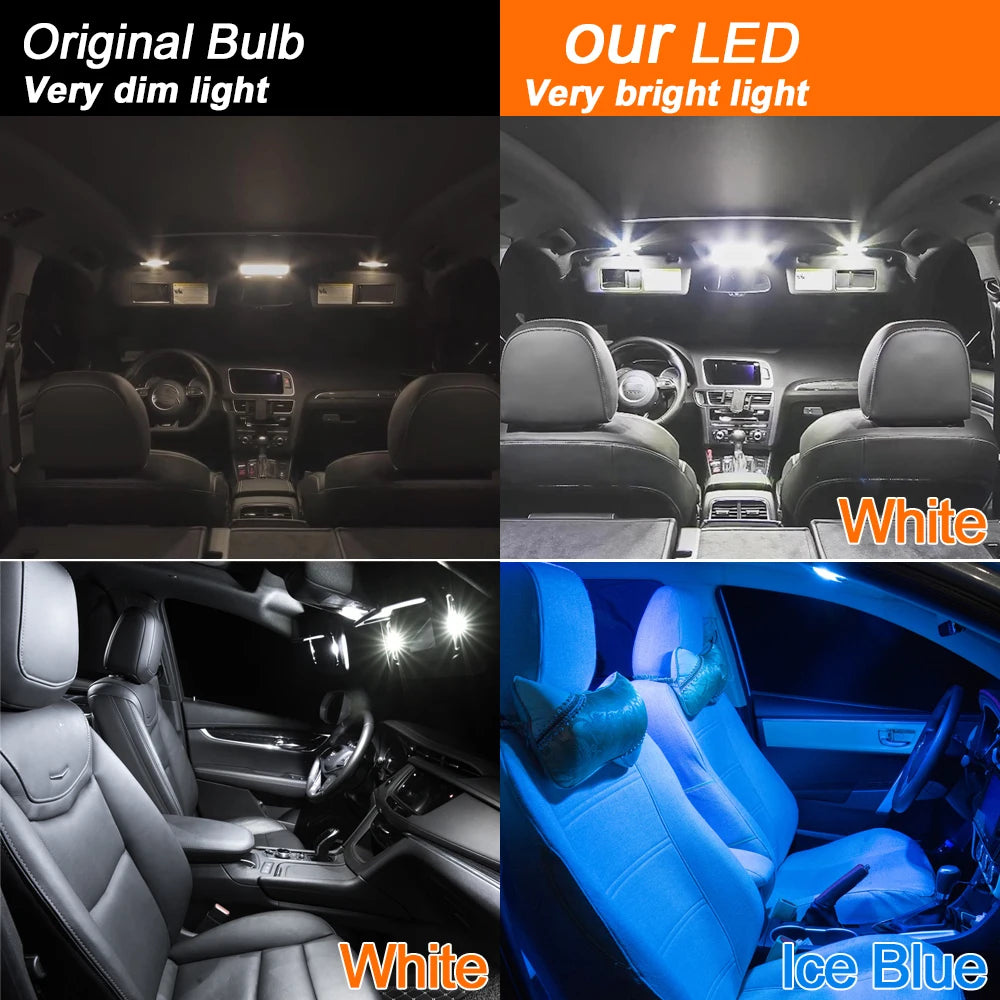 10-Piece LED Interior Light Kit for Mazda CX3 - Canbus Error-Free Interior Bulbs