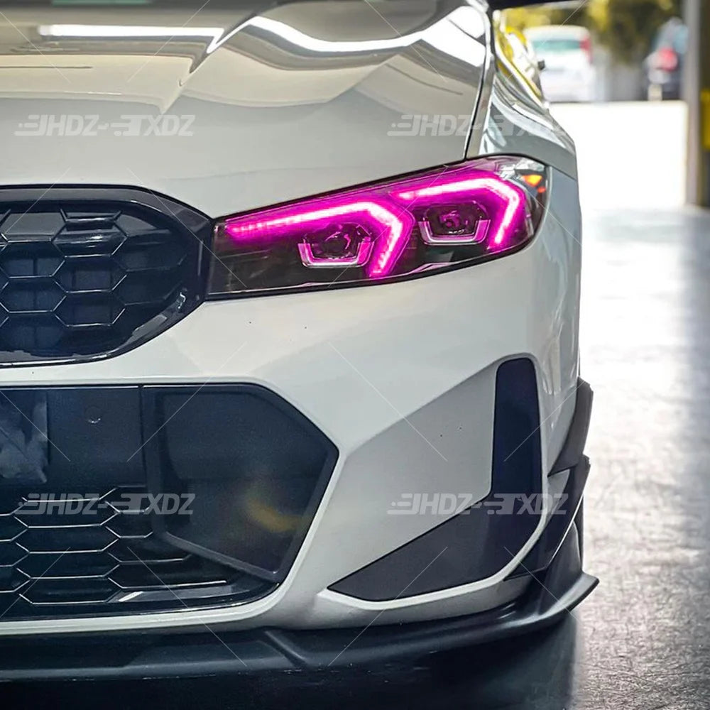 DRL LED Chips Yellow Amber Blue Light For BMW 3 Series G20 G21 G28 LCI 22-24 US LED Headlight Daytime Running