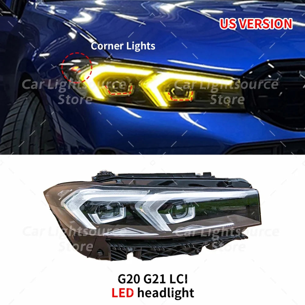 DRL Boards LED Angel Eyes Module For BMW 3 Series G20 G21 G28 LCI 22-24 APP Control Multicolor Daytime