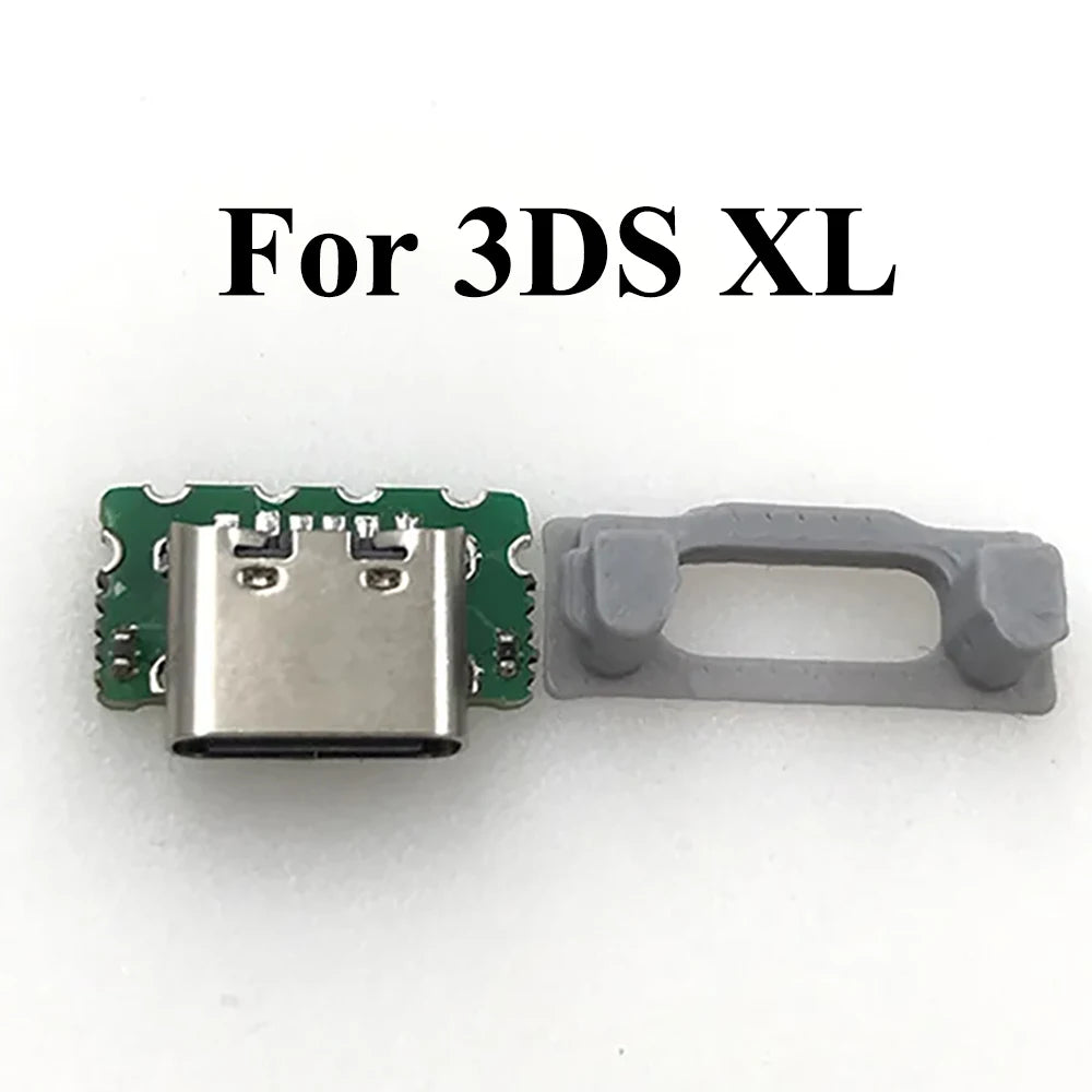 1 Piece 2 in 1 USB-C USB Type-C Charging Port For Nintendo 3DS New 3DS XL LL