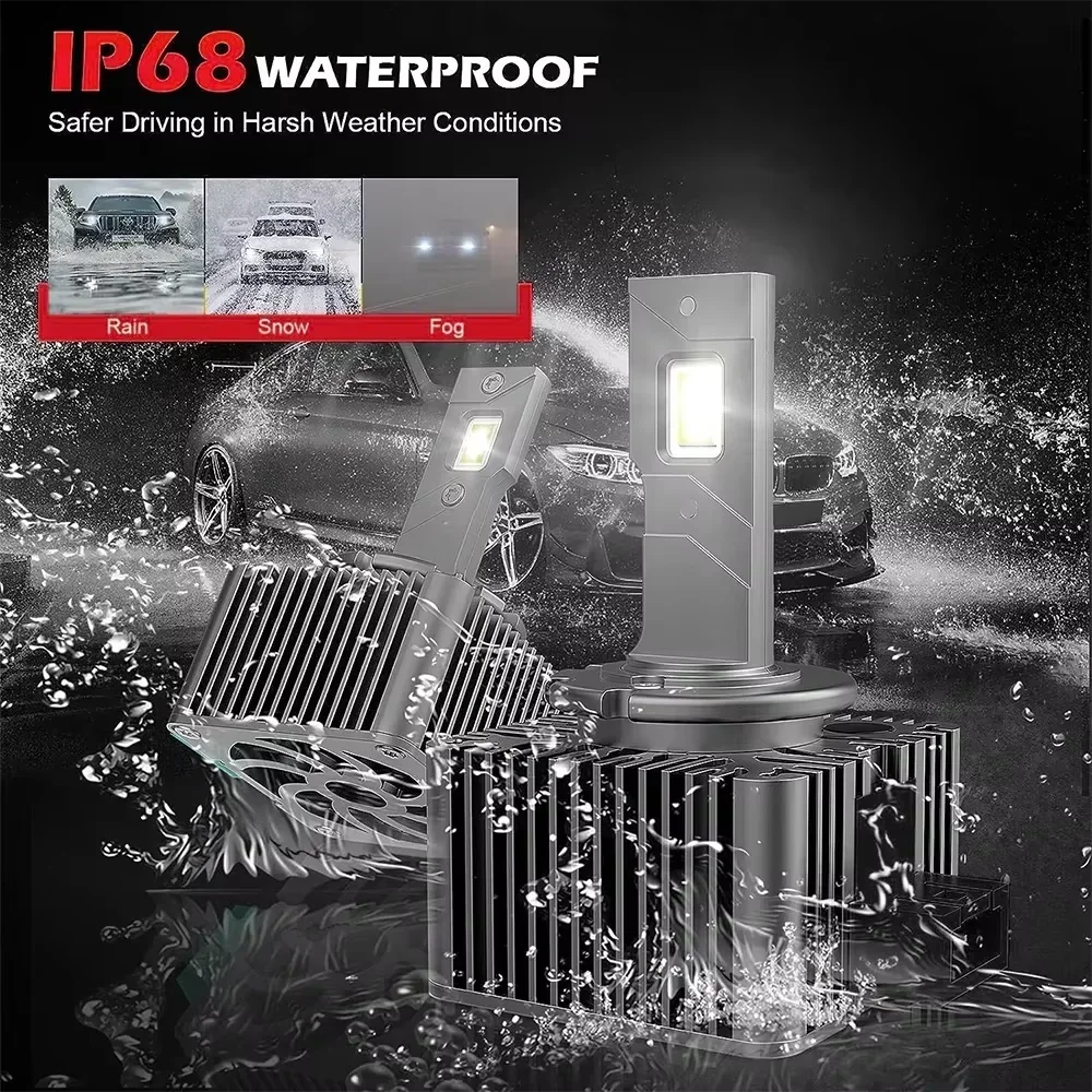 2PCS D1S D3S LED 300W Car Headlights Bulbs D2S D4S D5S D8S T