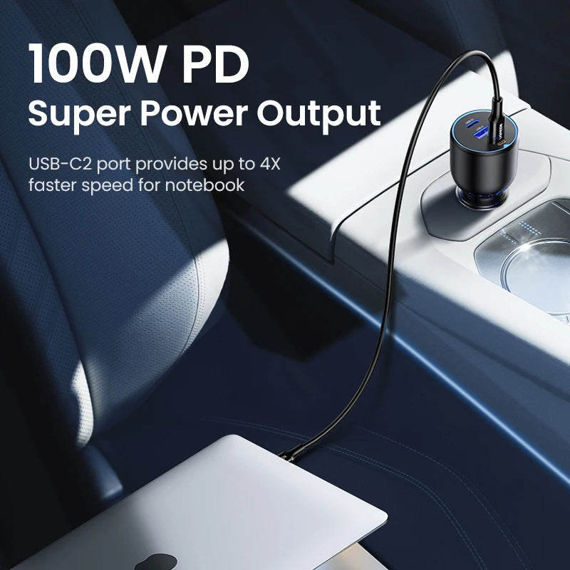 UGREEN 130W USB C Car Charger For Xiaomi iPhone 18 Samsung G