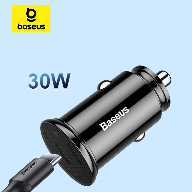 Baseus 30W Dual USB C Car Charger Type C FCP SCP USB PD 3.0 