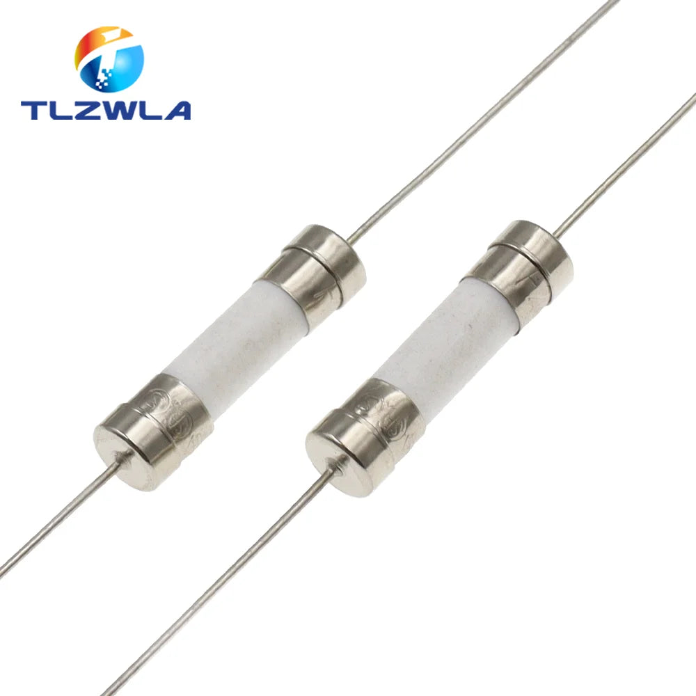 10PCS 5 20mm Fast Break Ceramic Fuse Slow Blow Tube Fuse Wit