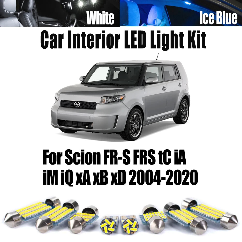LED Interior Reading Map Trunk Light Kit Canbus Car Lighting For Scion FR-S FRS tC iA iM iQ xA xB for