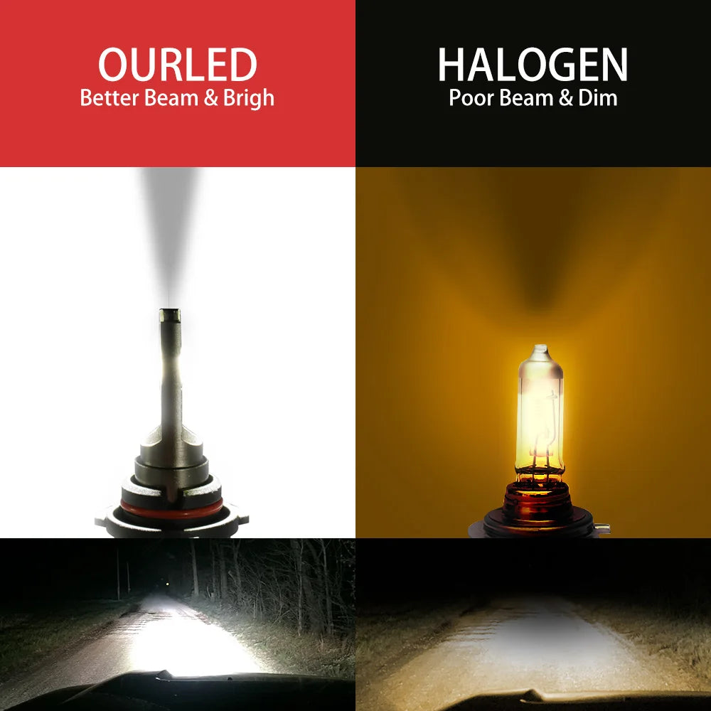 4X9005 Car LED Headlight Bliub Ultra Bright High Low Beam Br