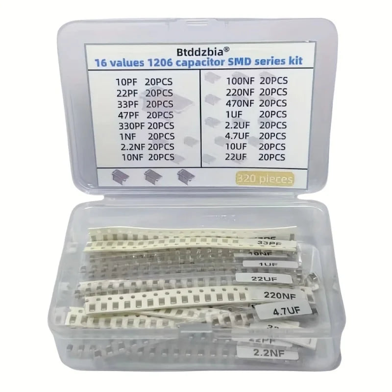 (Industrial SMD Capacitor Components)320pcs 1206 SMD Capacit