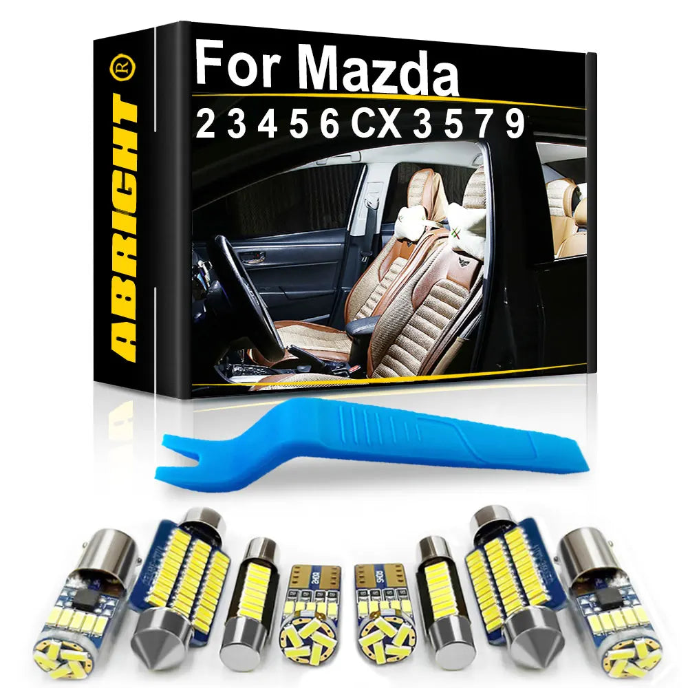Car Interior LED Light Canbus For Mazda 2 3 5 6 CX3 CX5 CX7 