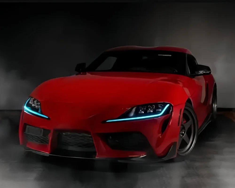 Angel Eyes DRL LED Boards Daylight Refit Daytime Running Light Yellow Blue Red Amber For Toyota GR Supra A90