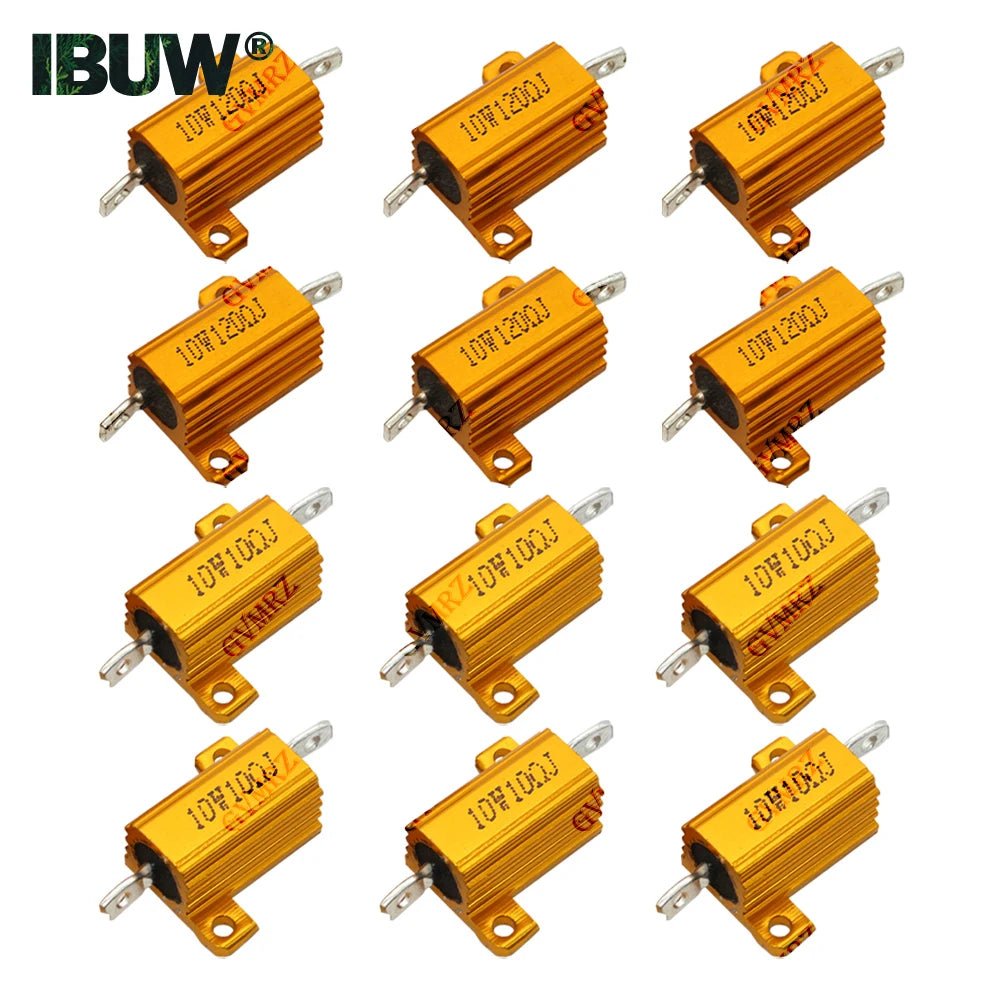 10W Aluminum Housing Wirewound Power Resistor Assorted Resis