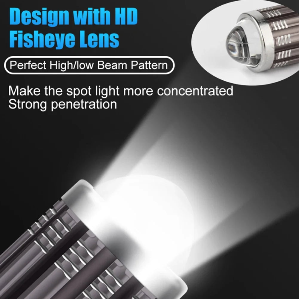 1pcs 12V High Quality H4/HS1 H6/BA20D 15W LED 6 COB Motorcyc