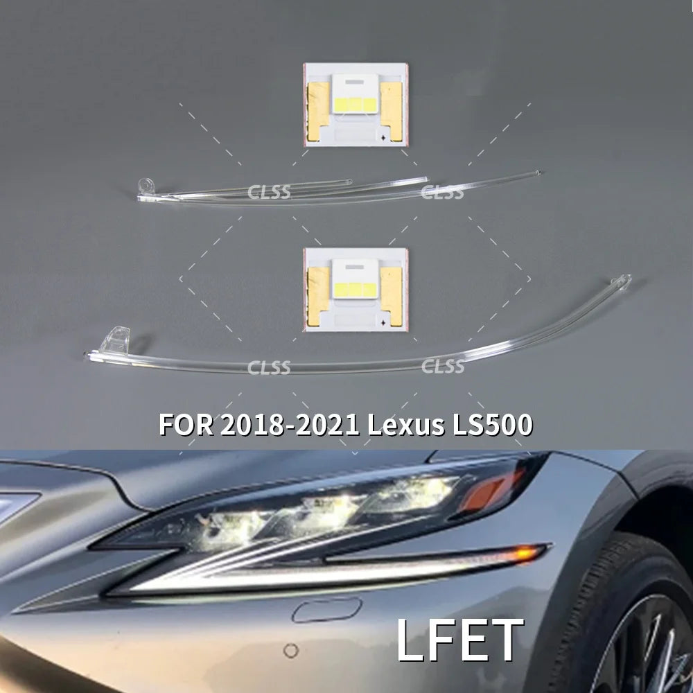 Headlight DRL LED Chips Board Acrylic DRL Light Guide Strip Daytime Running Light Tube Bar for Lexus