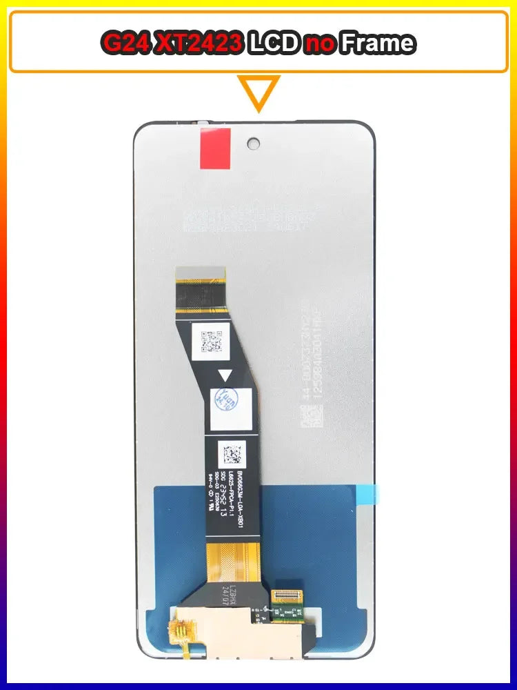 New LCD for Motorola Moto G24 LCD Display Touch Screen Digitizer Assembly for Moto G24 XT2423 LCD Replacement With Frame