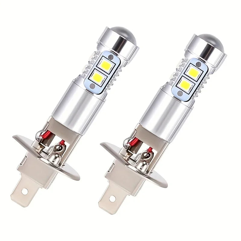 4/2Pcs H1 Super White LED Headlight Bulbs Kit High Low Beam 