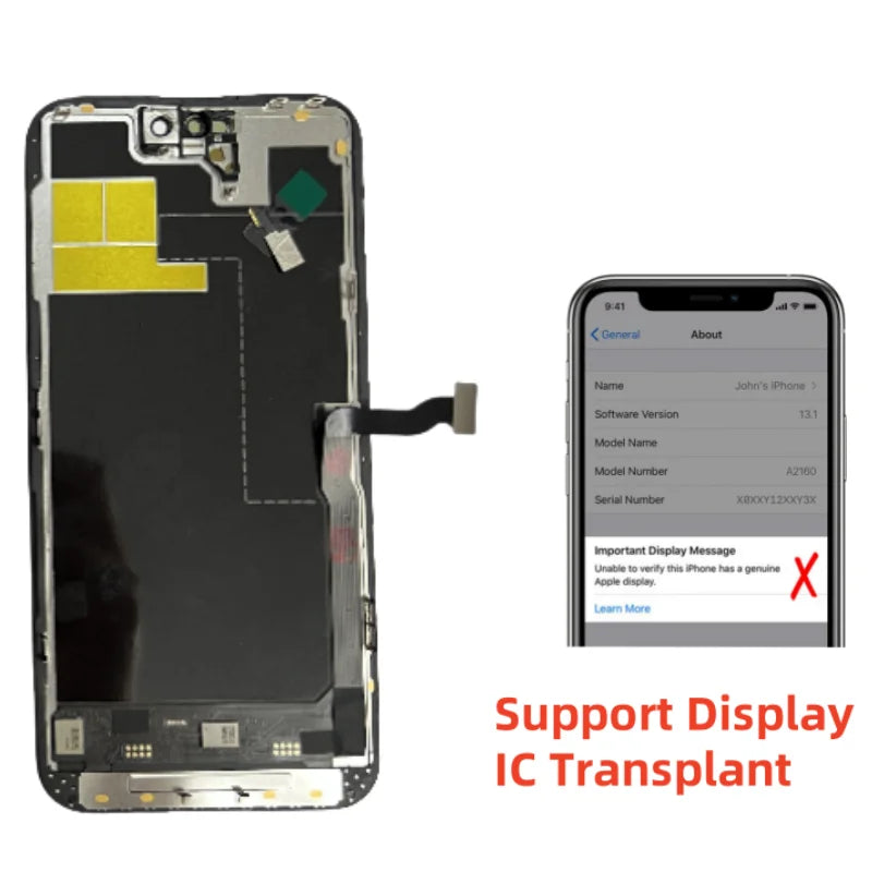 120HZ Soft OLED For iPhone 15 Pro Max 15Pro 13 Pro LCD Displ