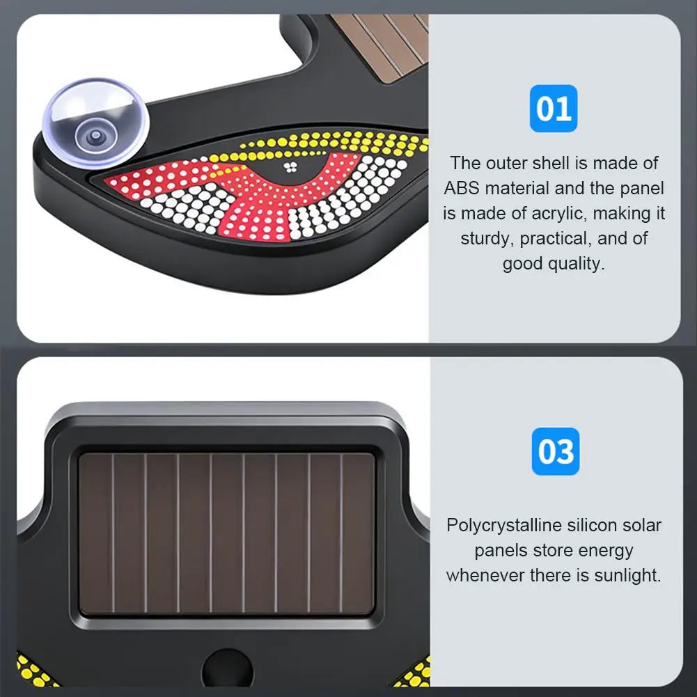 Upgrade Ambient Light Solar Powered Breathing Neon Light Car