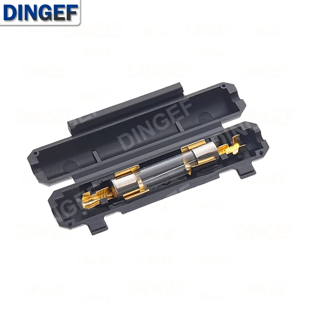 5Set 6X30MM Glass Fuse Holder With 250V 0.25A 0.5A 1A 1.5A 2