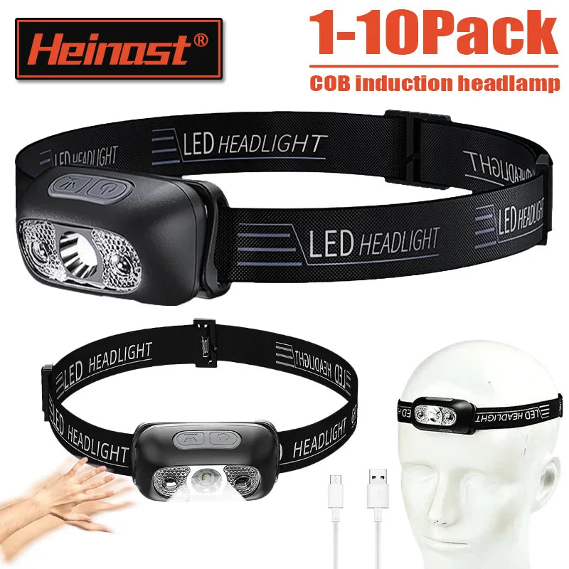 Mini Headlamp Strong Light Led Night Fishing Powerful Torch 