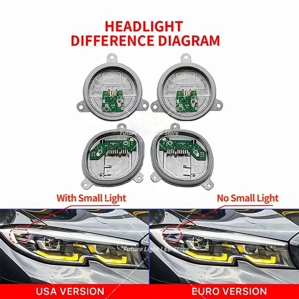 DRL Boards Angel Eyes Yellow Blue Red For 2019-2022 BMW 3 Series G20 G21 LED Headlight Daytime Running Light